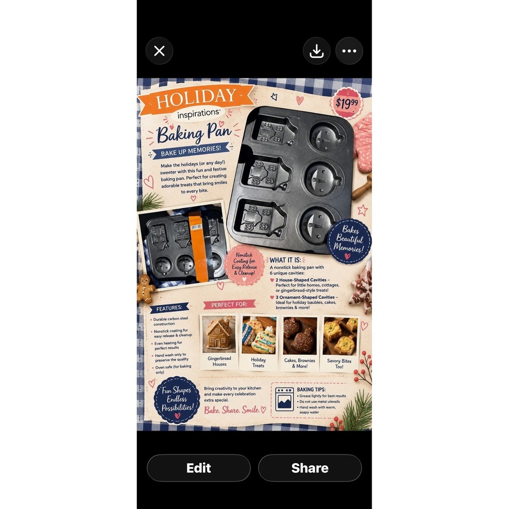 Holiday Inspirations  Halloween decorative bake ware cookie molds House Pumpkin